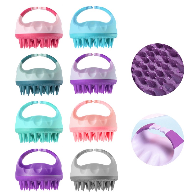 Spa Wellness Massage - Shampoo Head Scalp Massage Brush Silicone