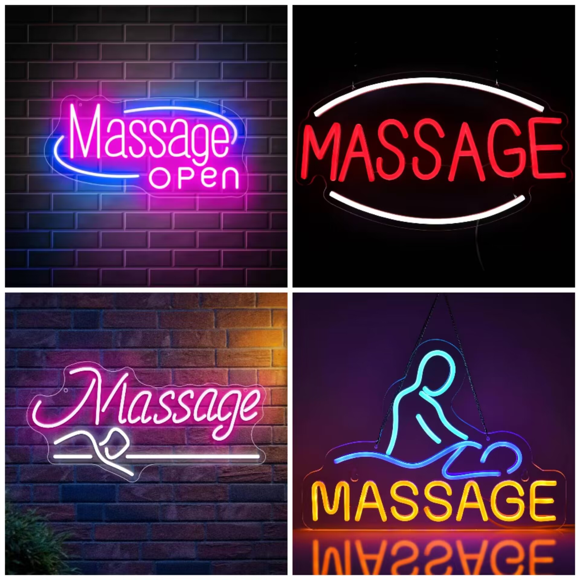 Massage Spa Open LED Neon Sign - Wellness Spa With Hotel recension och pris