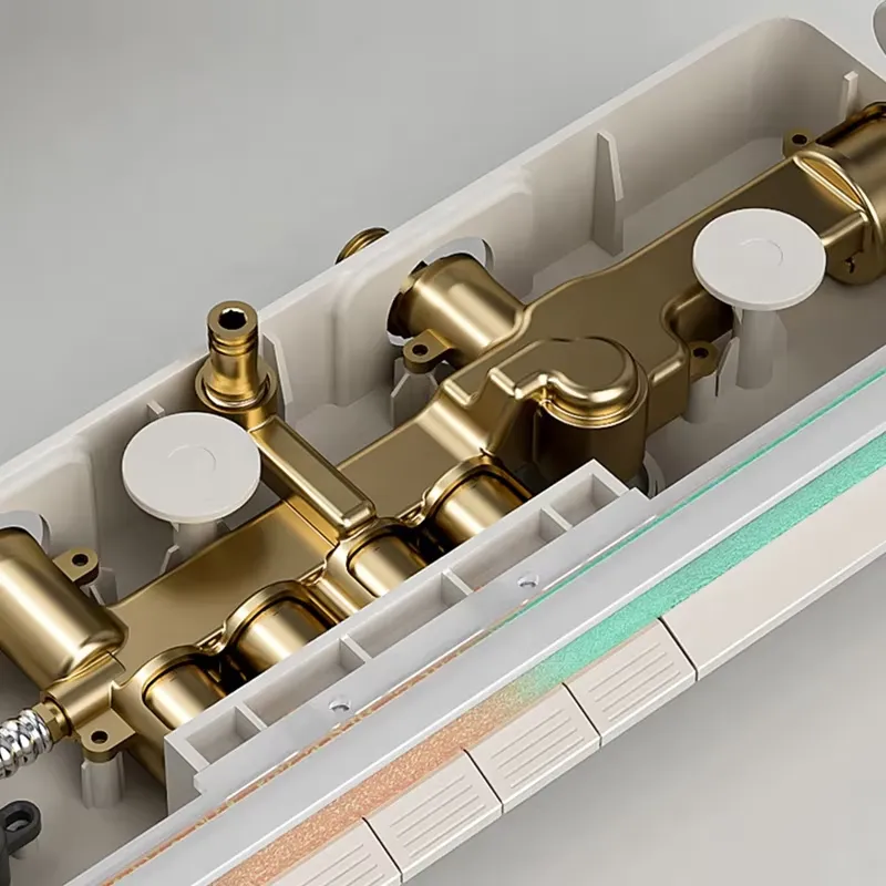 Brass Digital Waterfall Shower - Spa&Wellness Earth City Шелепиха recension och pris