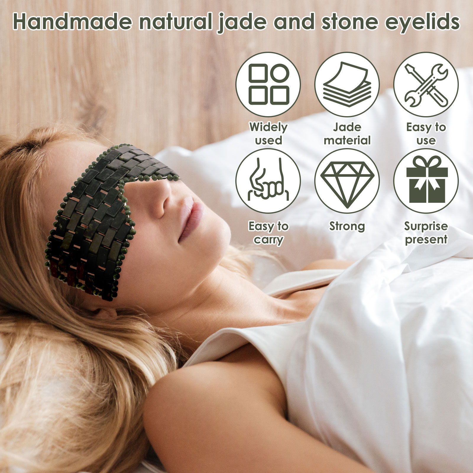 Jade Eye Mask Portable Jade St - Spa Wellness Massage recension och pris