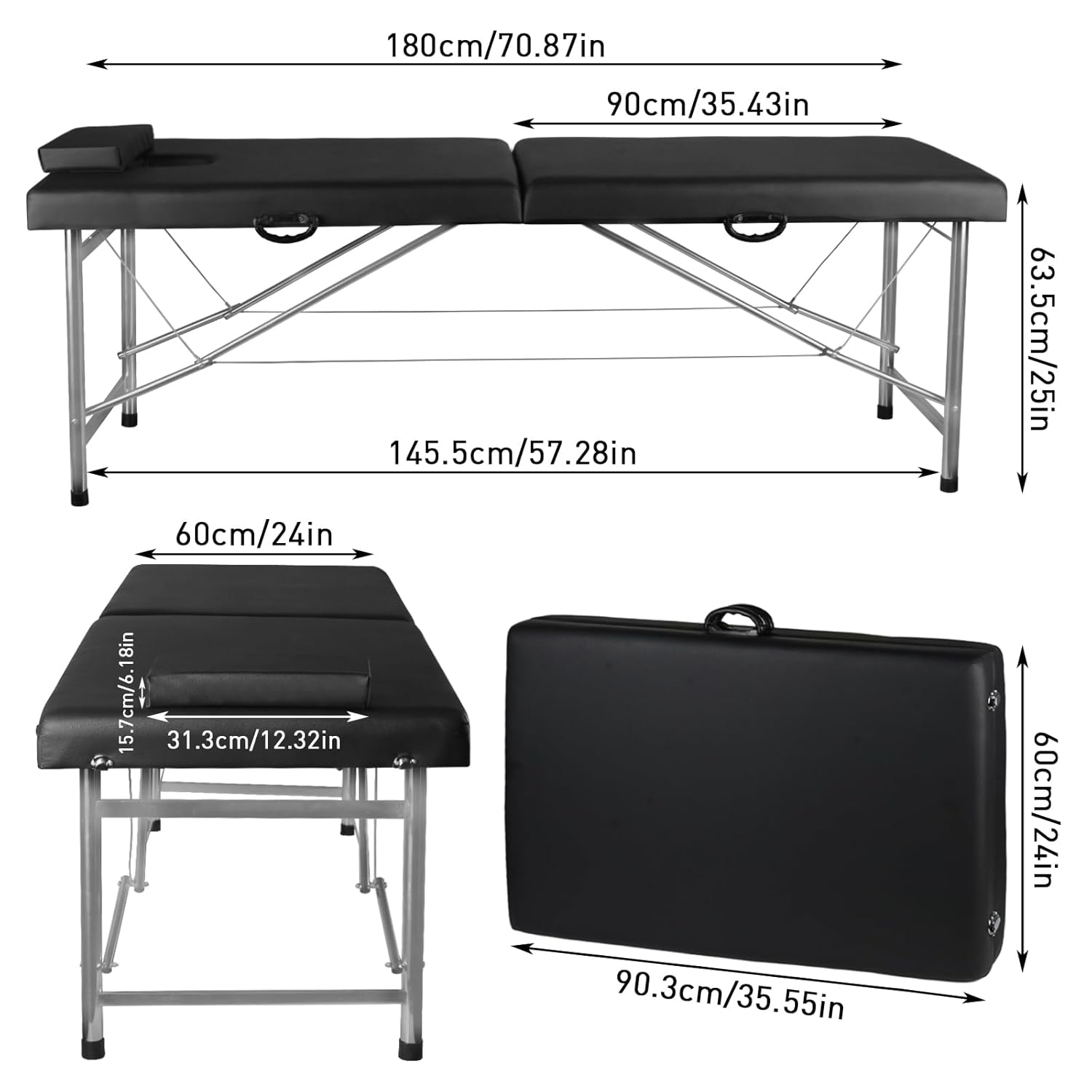 Portable Folding Massage Table - W Spa & Wellness recension och pris