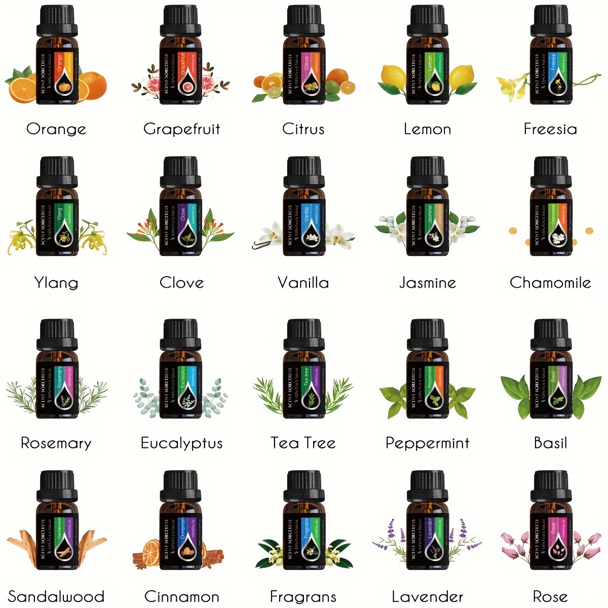 20pcs/set Black Classic Essent - Spa Wellness Massage recension och pris