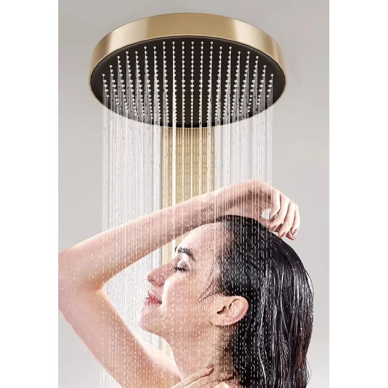 Brass Rainfall Shower Panel Se - Spa&Wellness Earth City Шелепиха recension och pris